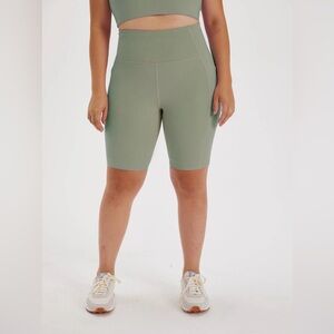 Girlfriend Collective High Rise Bike Short in Agave